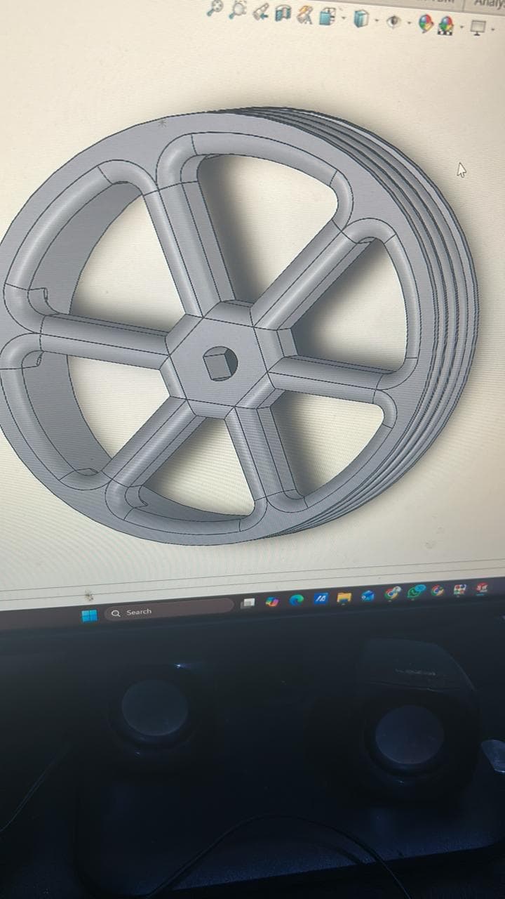 3D-Designed Wheel for an Autonomous Robot